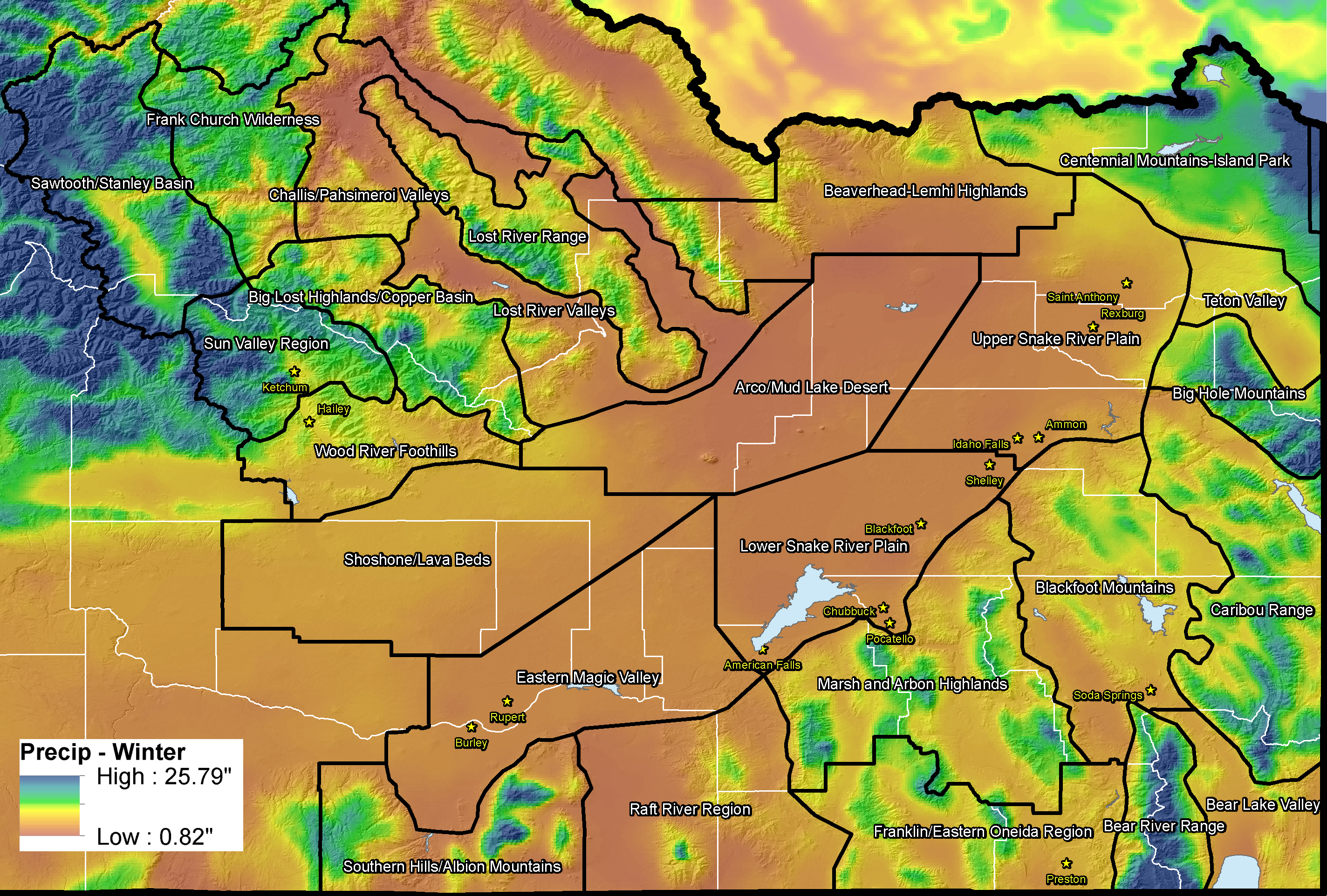 Idaho New Forecast Zones